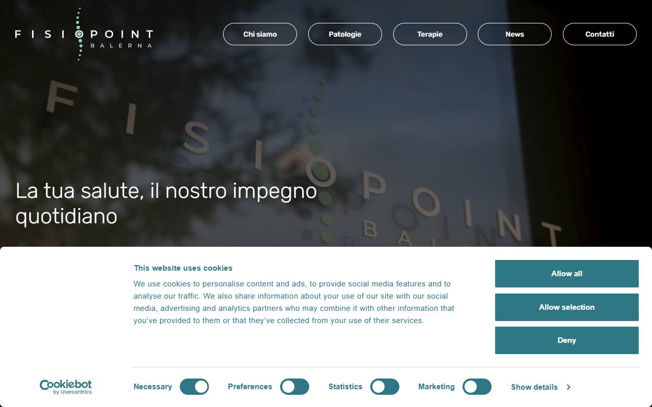Anteprima del sito: Fisio Point Sagl