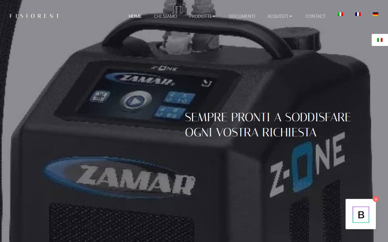 Anteprima del sito: FISIORENT Sagl