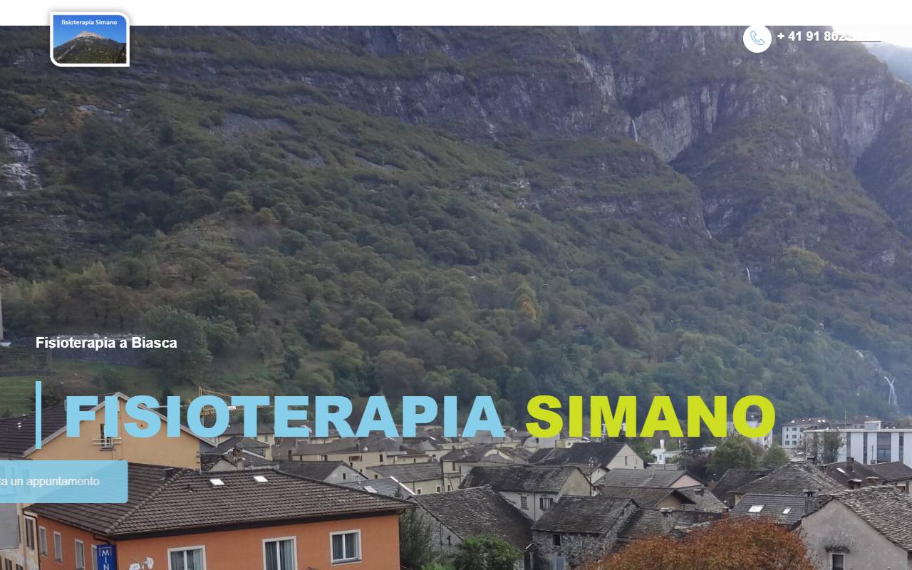 Anteprima del sito: fisioterapia Simano di Luca Torriani