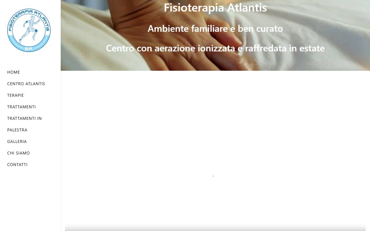Anteprima del sito: Fisioterapia Atlantis SA