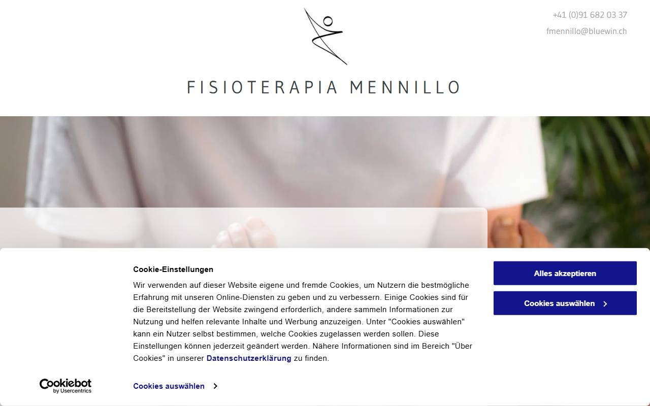 Anteprima del sito: Studio di fisioterapia di Fabio Mennillo