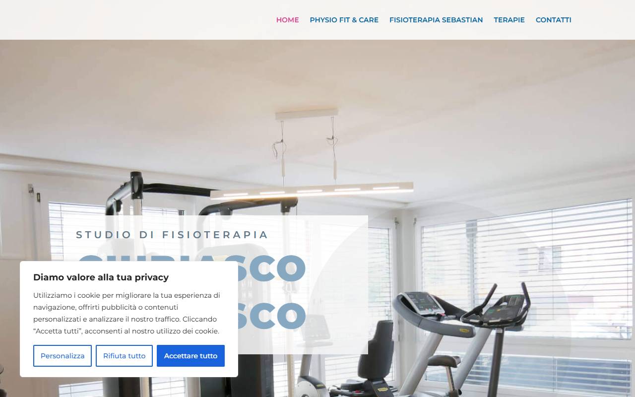 Anteprima del sito: Fisioterapia Sebastian Sagl