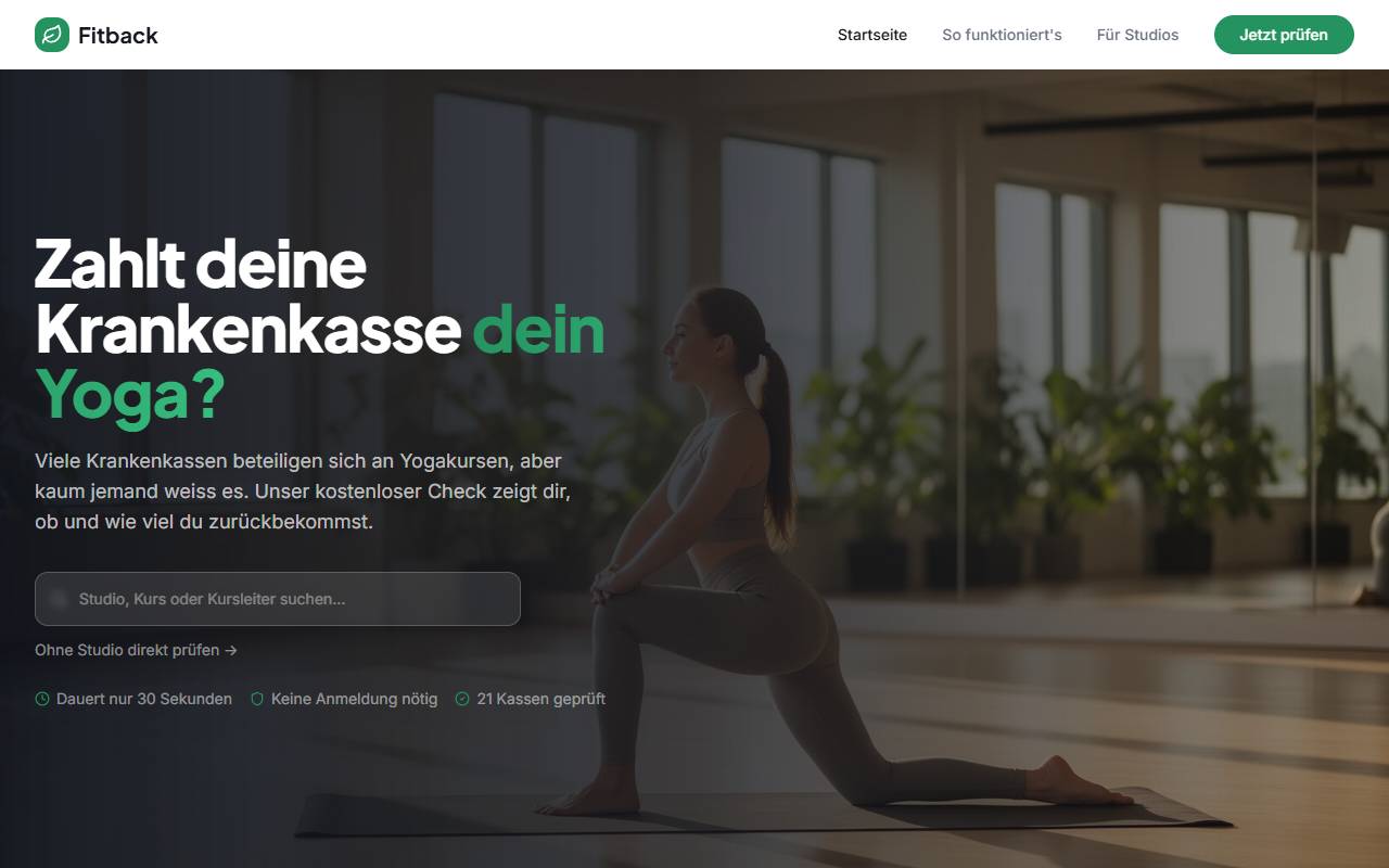 Anteprima del sito: Fitback Sagl
