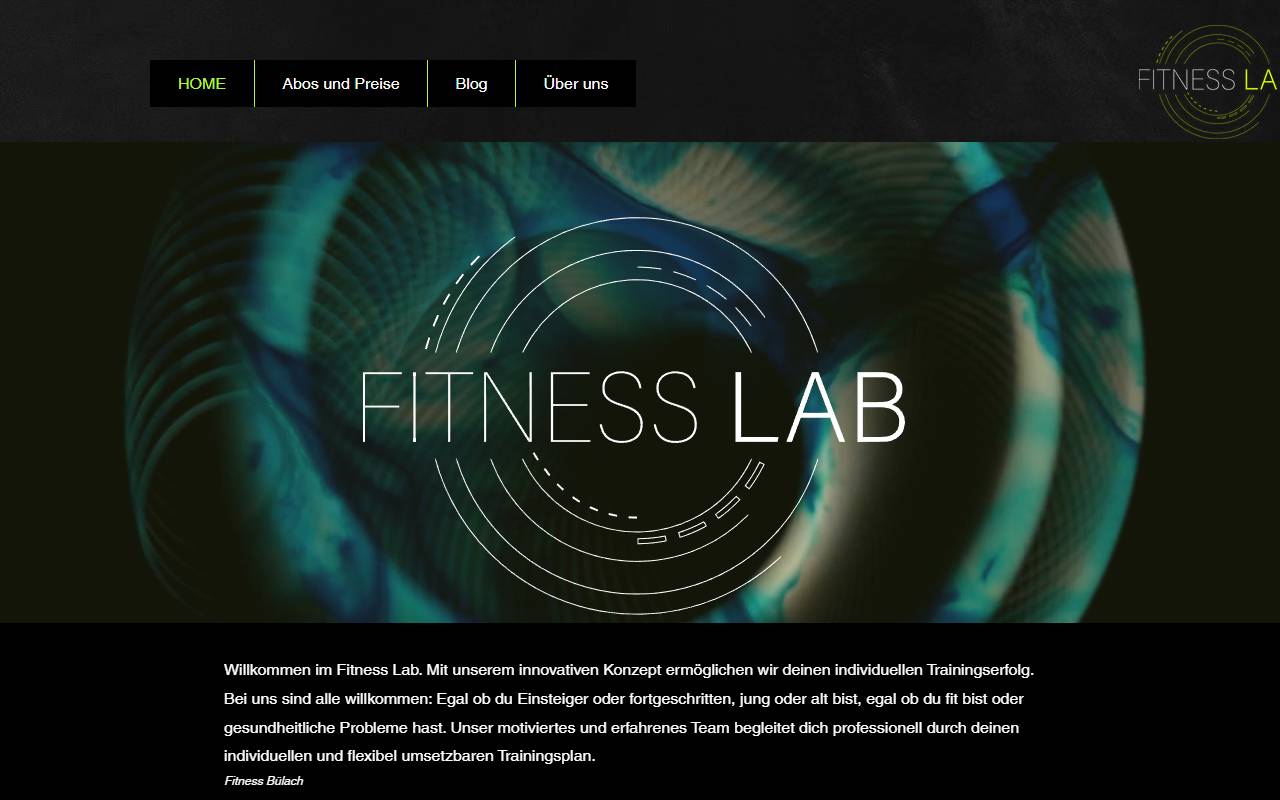 Anteprima del sito: Fitness Lab 2.0 Sagl