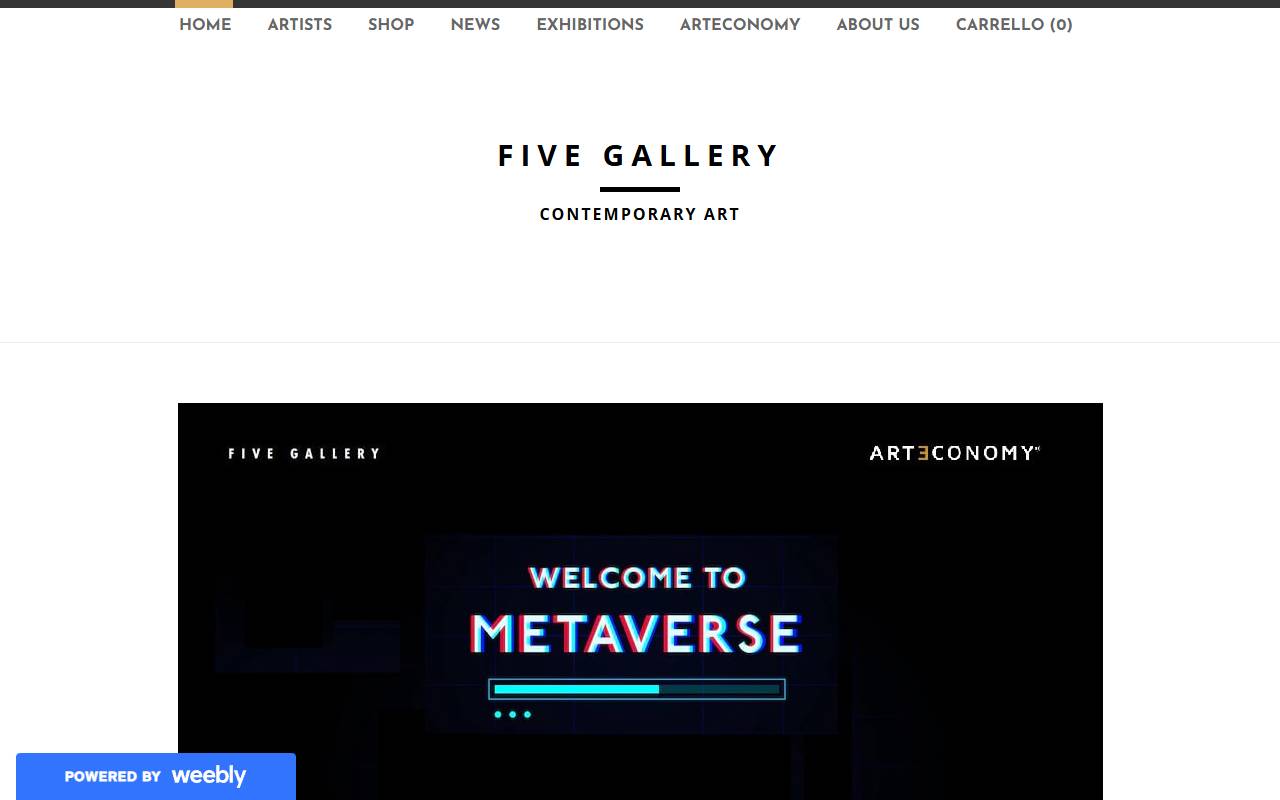 Anteprima del sito: FIVE GALLERY SA