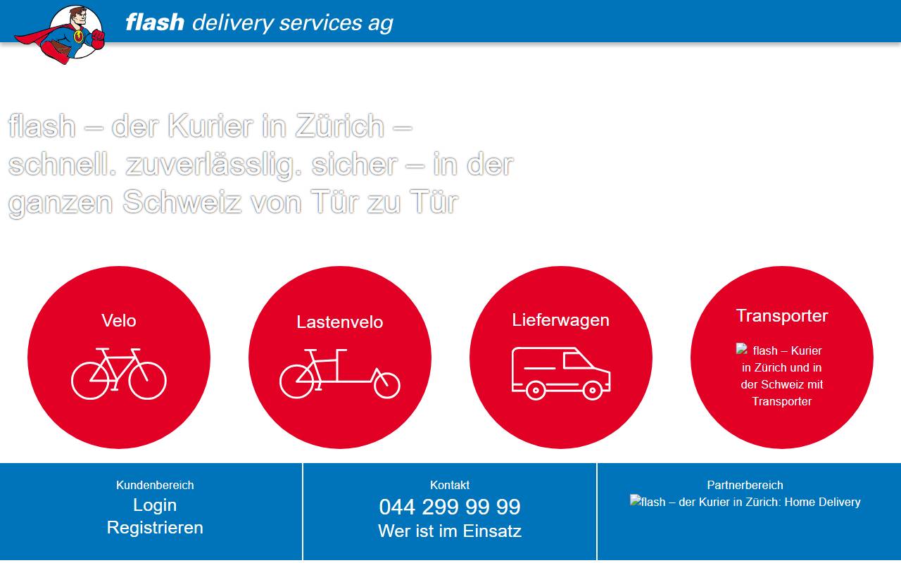 Anteprima del sito: FLASH SERVICES di Andrea Carioti
