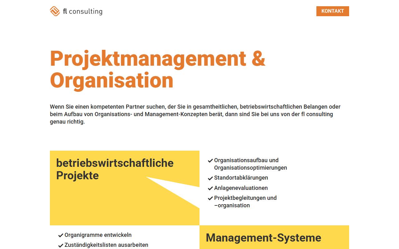 Anteprima del sito: FL CONSULTING Sagl