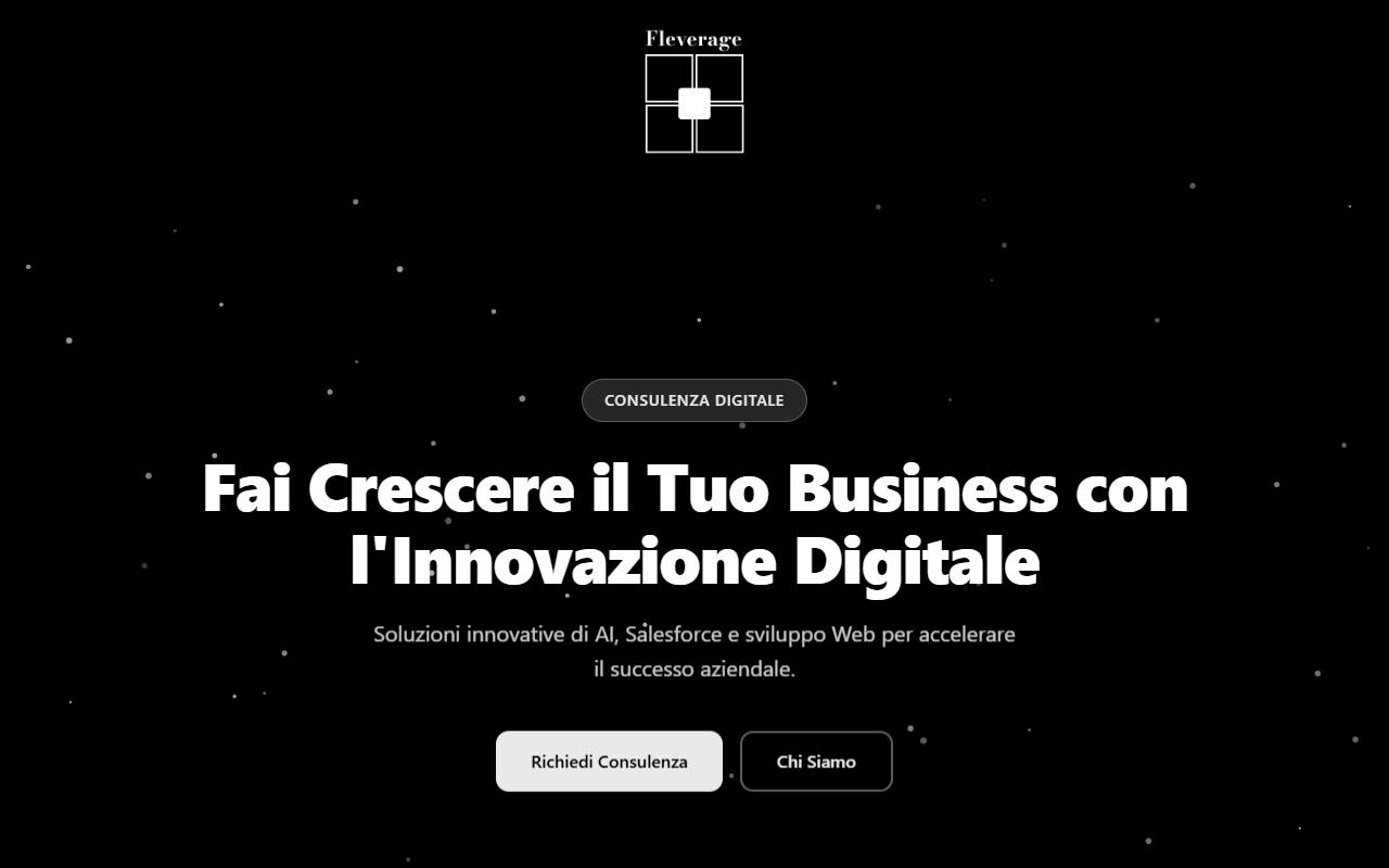 Anteprima del sito: Fleverage Sagl