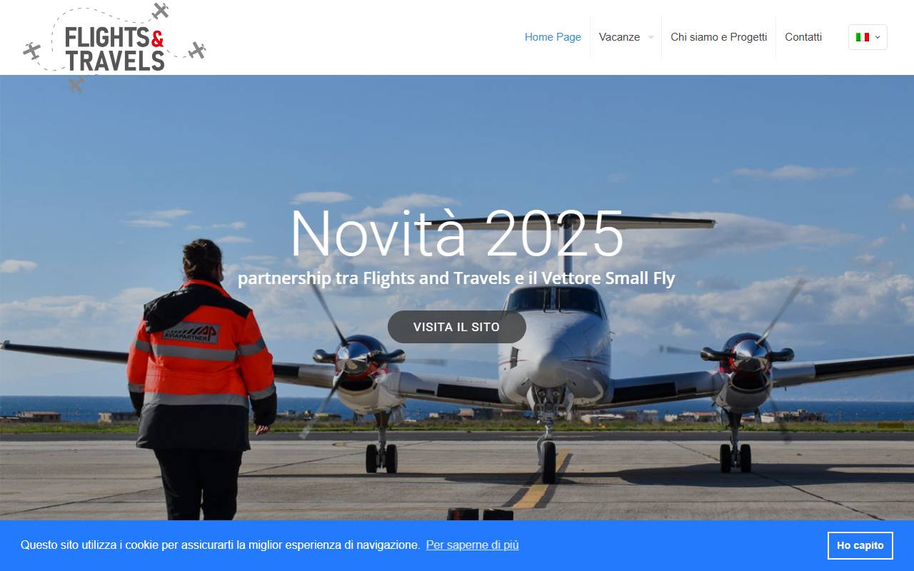 Anteprima del sito: F&T Flights and Travels Sagl