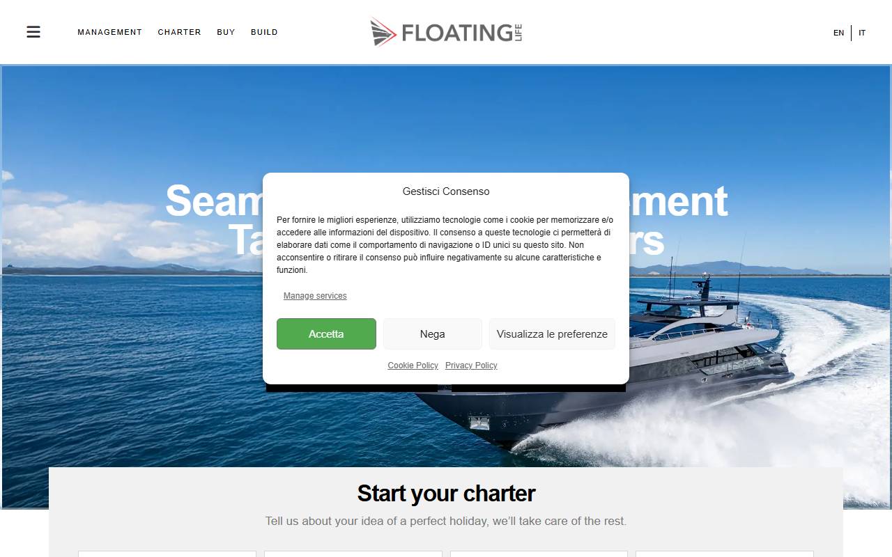 Anteprima del sito: FLOATING LIFE INTERNATIONAL SA