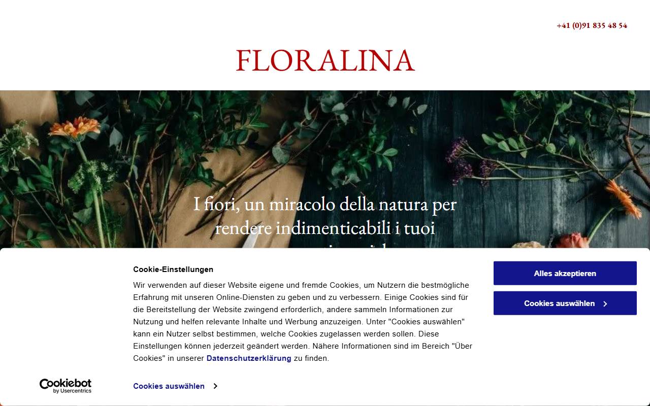 Anteprima del sito: FloraLina di Rosa Natalina