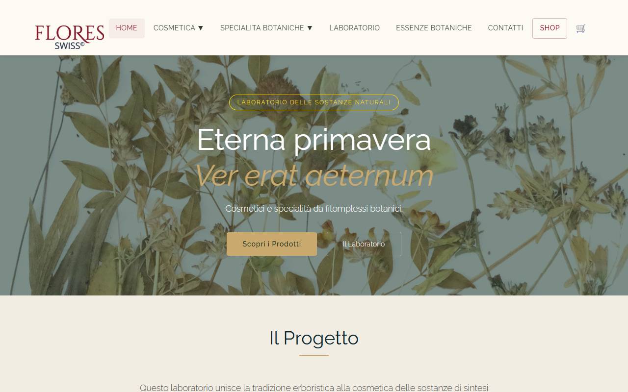 Anteprima del sito: Flores Swiss Sagl