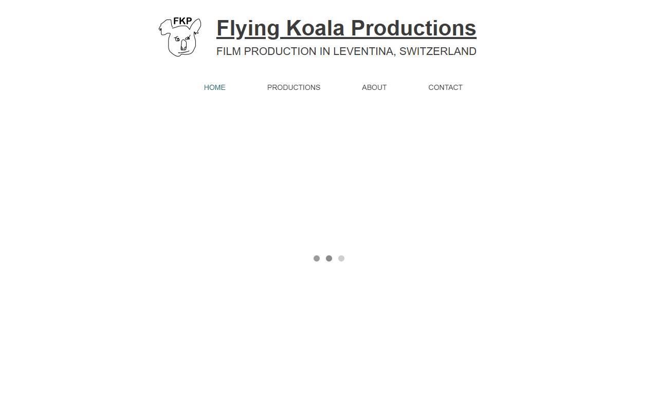Anteprima del sito: Flying Koala Productions di Ivan De Maria