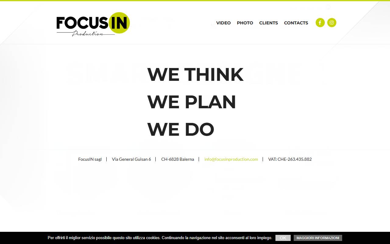 Anteprima del sito: FOCUS-IN PRODUCTION SAGL