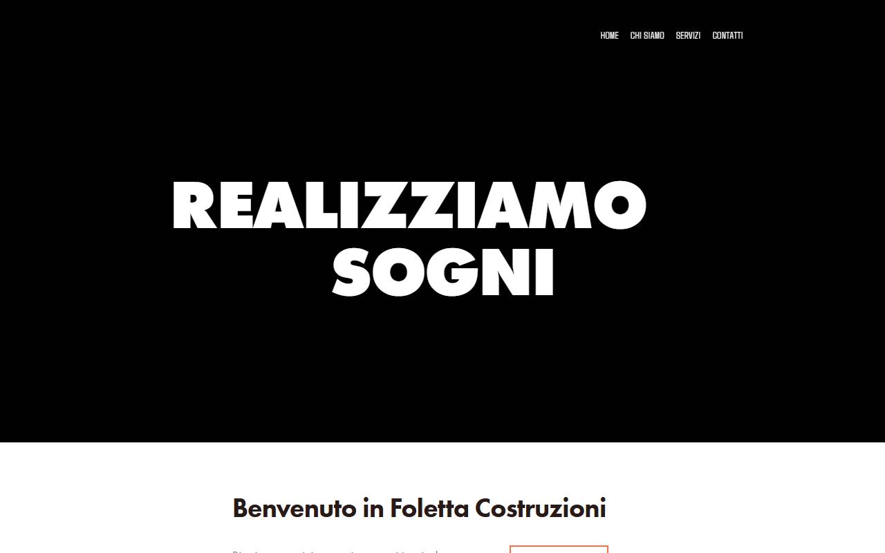 Anteprima del sito: FOLETTA Costruzioni