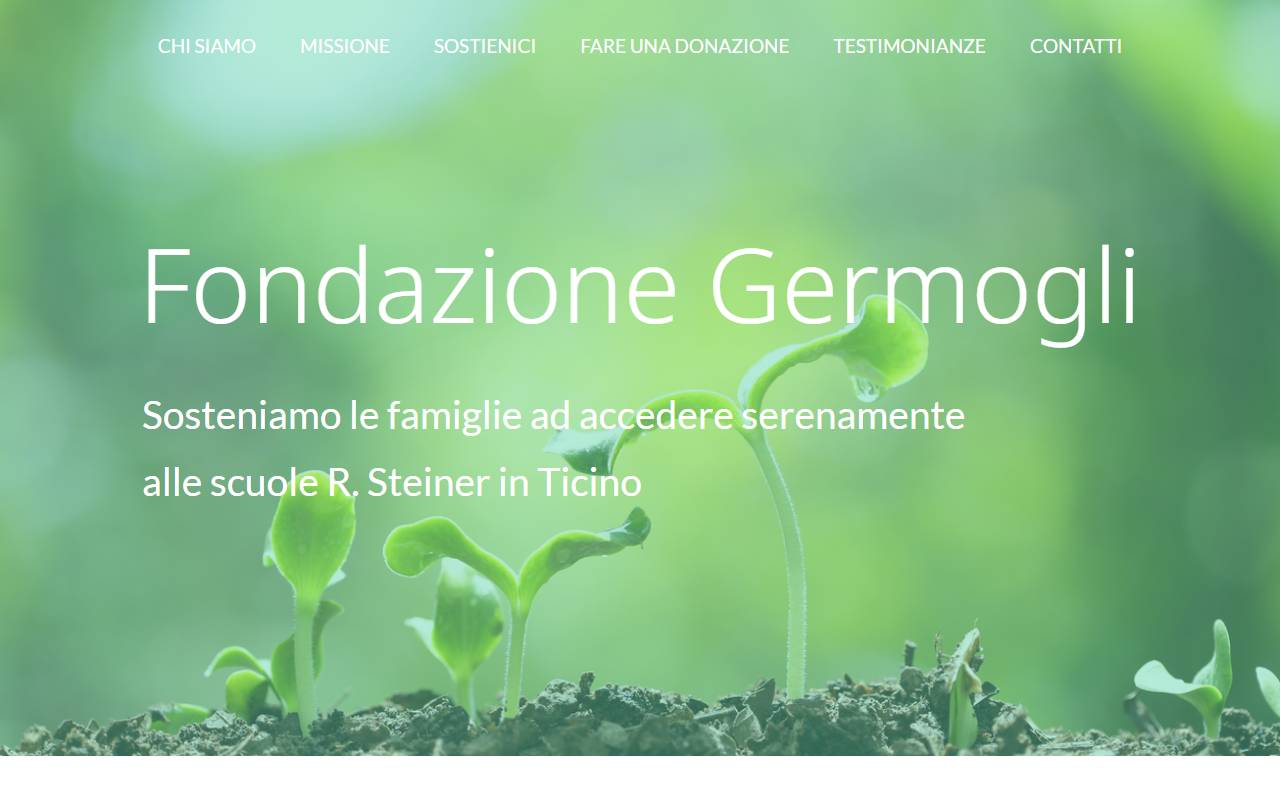 Anteprima del sito: Fondazione Germogli