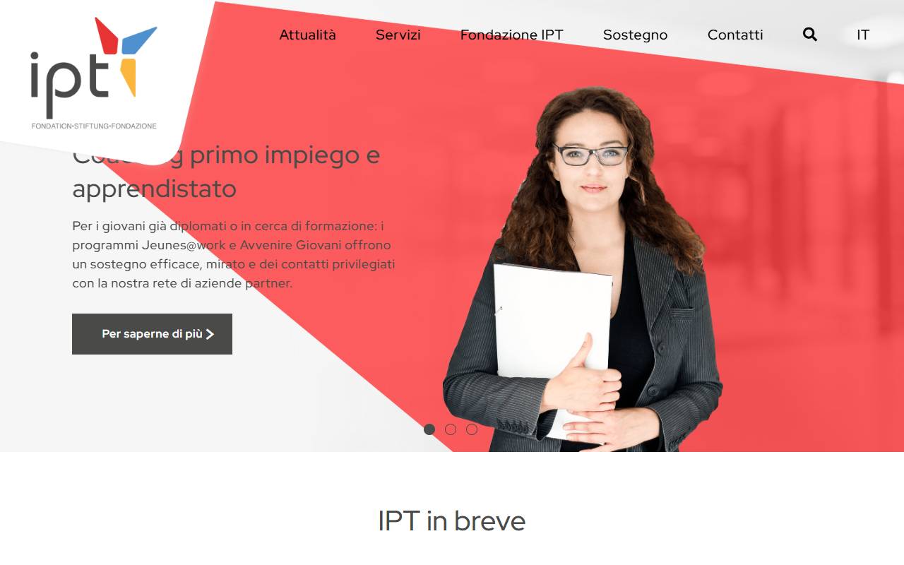 Anteprima del sito: Fondation IPT