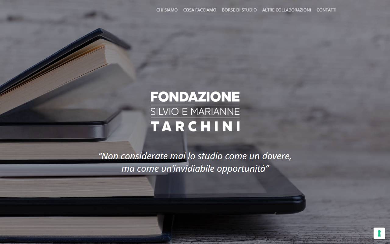 Anteprima del sito: Fondazione Silvio e Marianne Tarchini