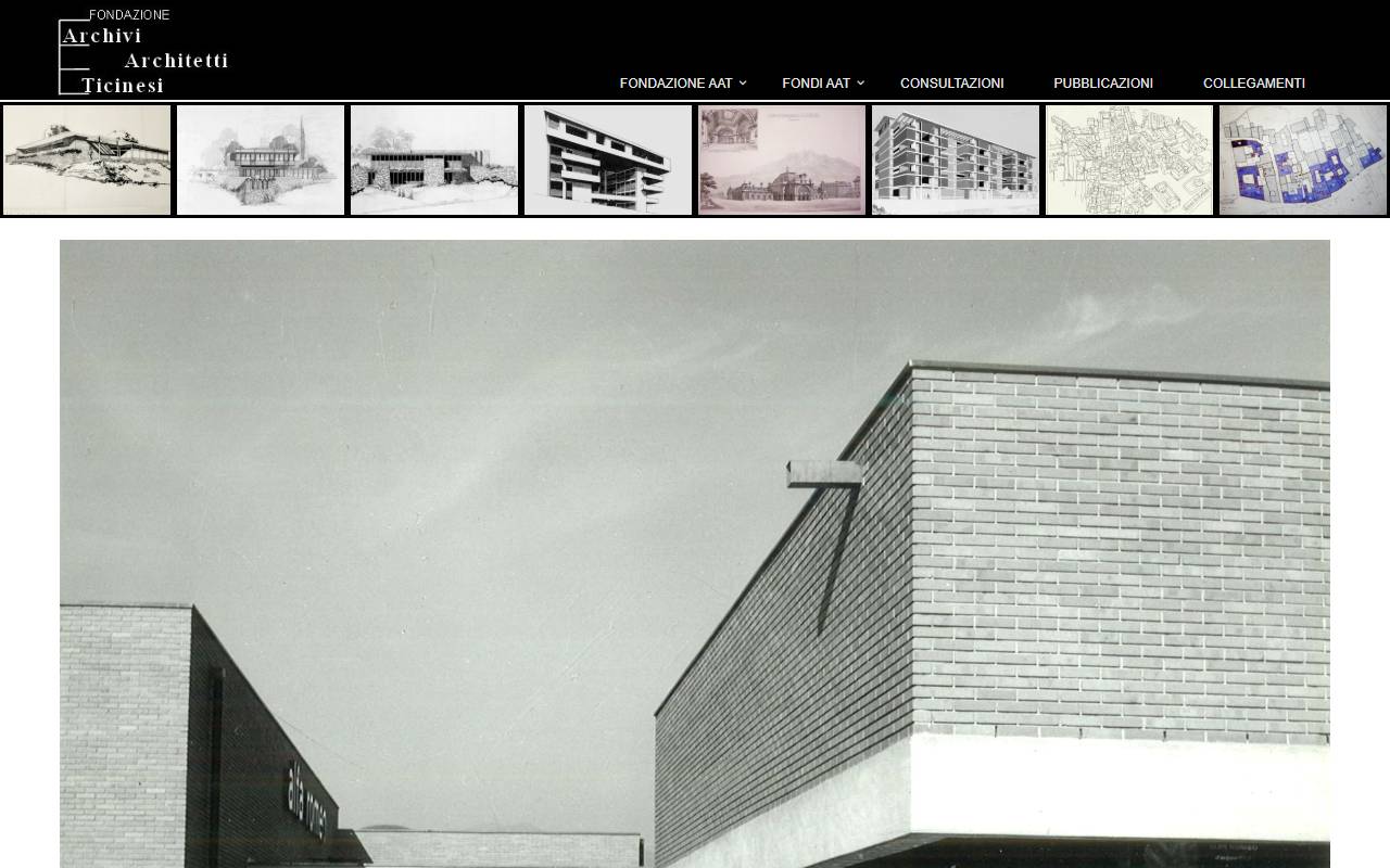 Anteprima del sito: Fondazione Archivi Architetti Ticinesi