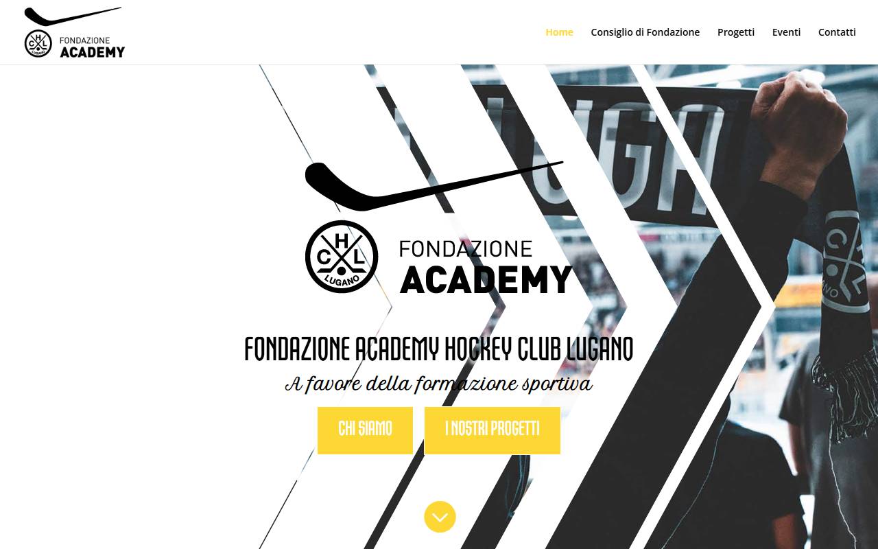 Anteprima del sito: Fondazione HC Lugano Academy