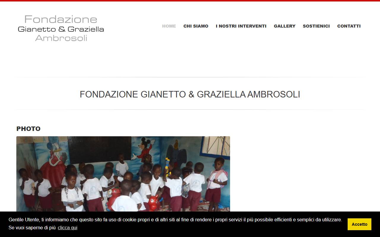Anteprima del sito: FONDAZIONE GIANETTO E GRAZIELLA AMBROSOLI