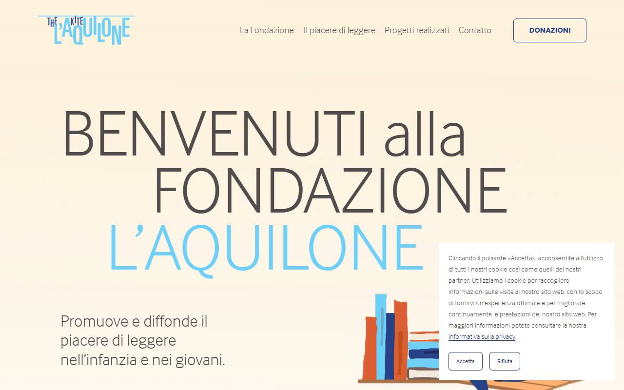 Anteprima del sito: Fondazione L'Aquilone