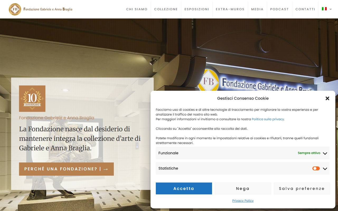 Anteprima del sito: Fondazione Gabriele e Anna Braglia