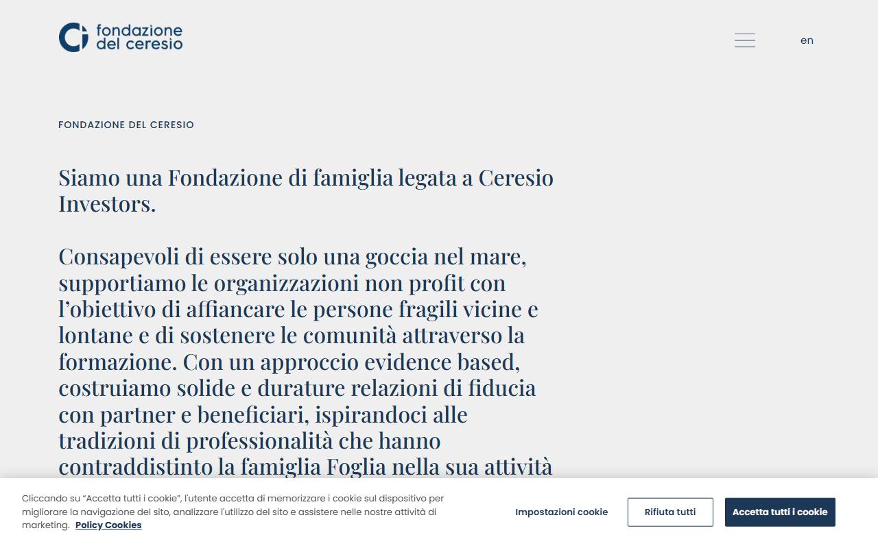 Anteprima del sito: Fondazione del Ceresio