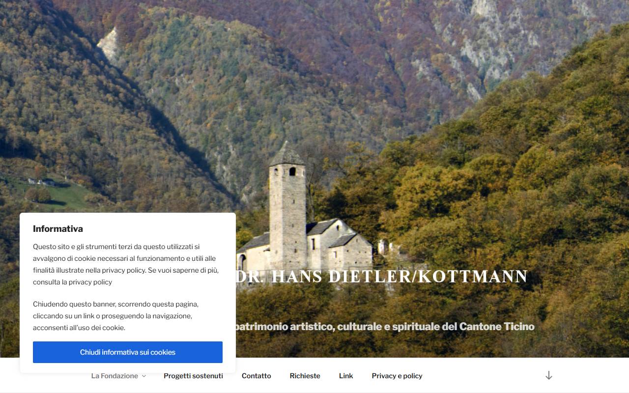 Anteprima del sito: Fondazione Dr. Hans Dietler/Kottmann