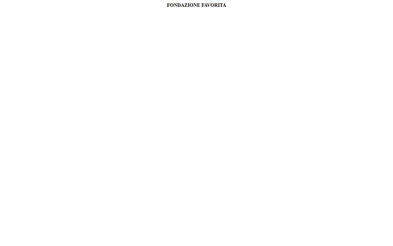 Anteprima del sito: Fondazione Favorita