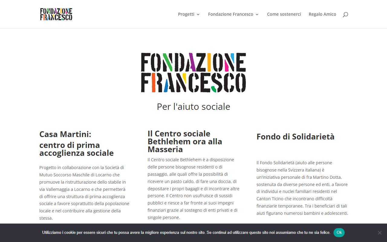 Anteprima del sito: FONDAZIONE FRANCESCO PER L'AIUTO SOCIALE