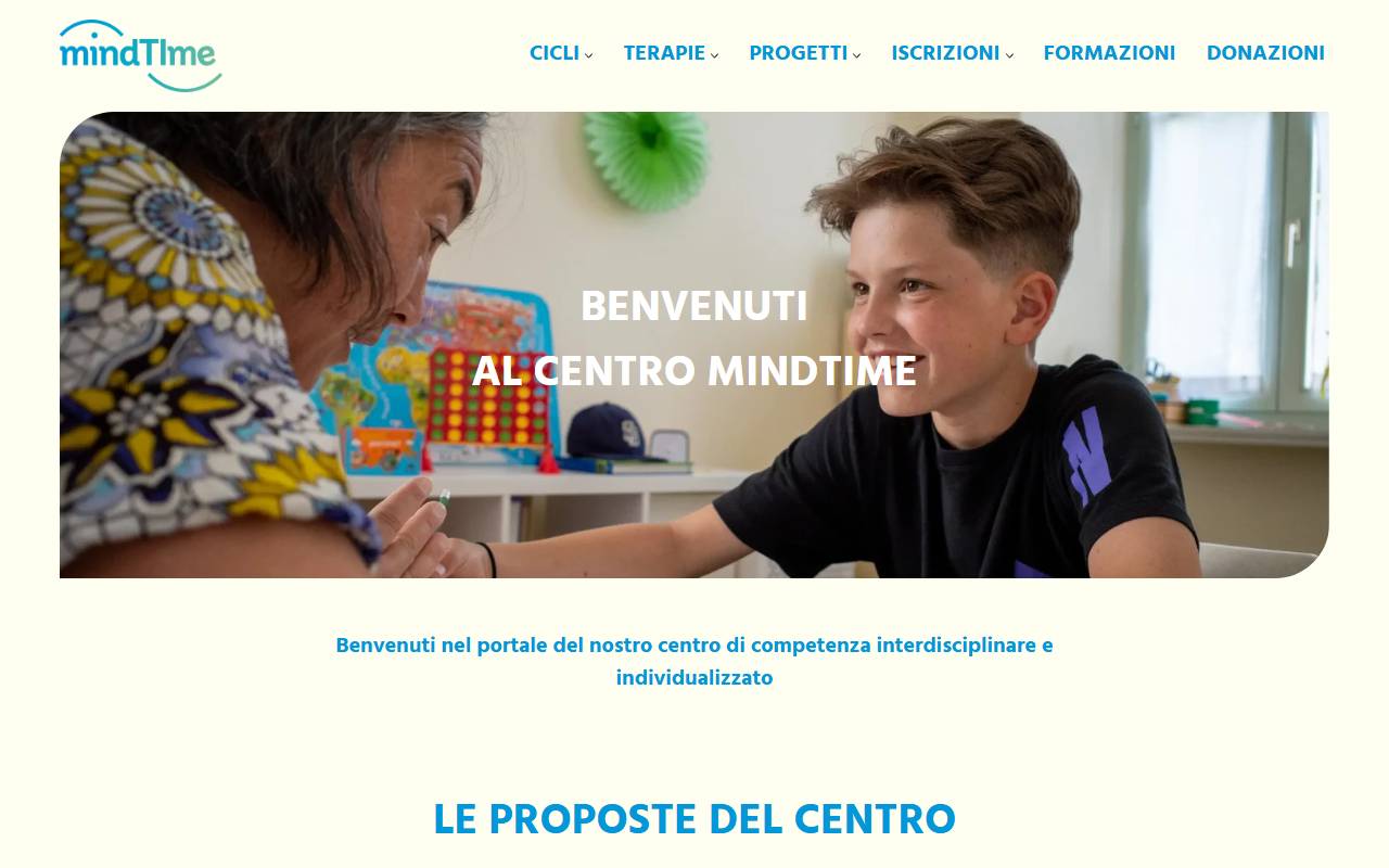 Anteprima del sito: Fondazione MindTIme