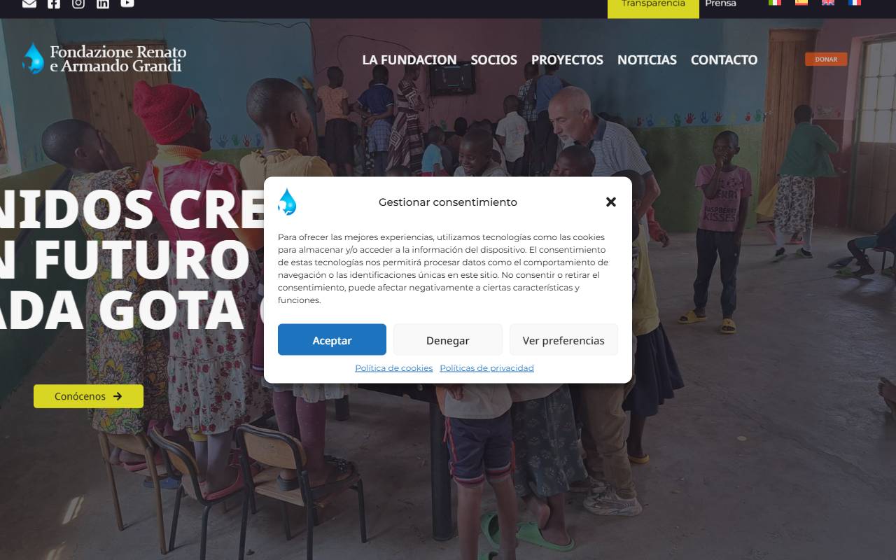 Anteprima del sito: FONDAZIONE RENATO E ARMANDO GRANDI