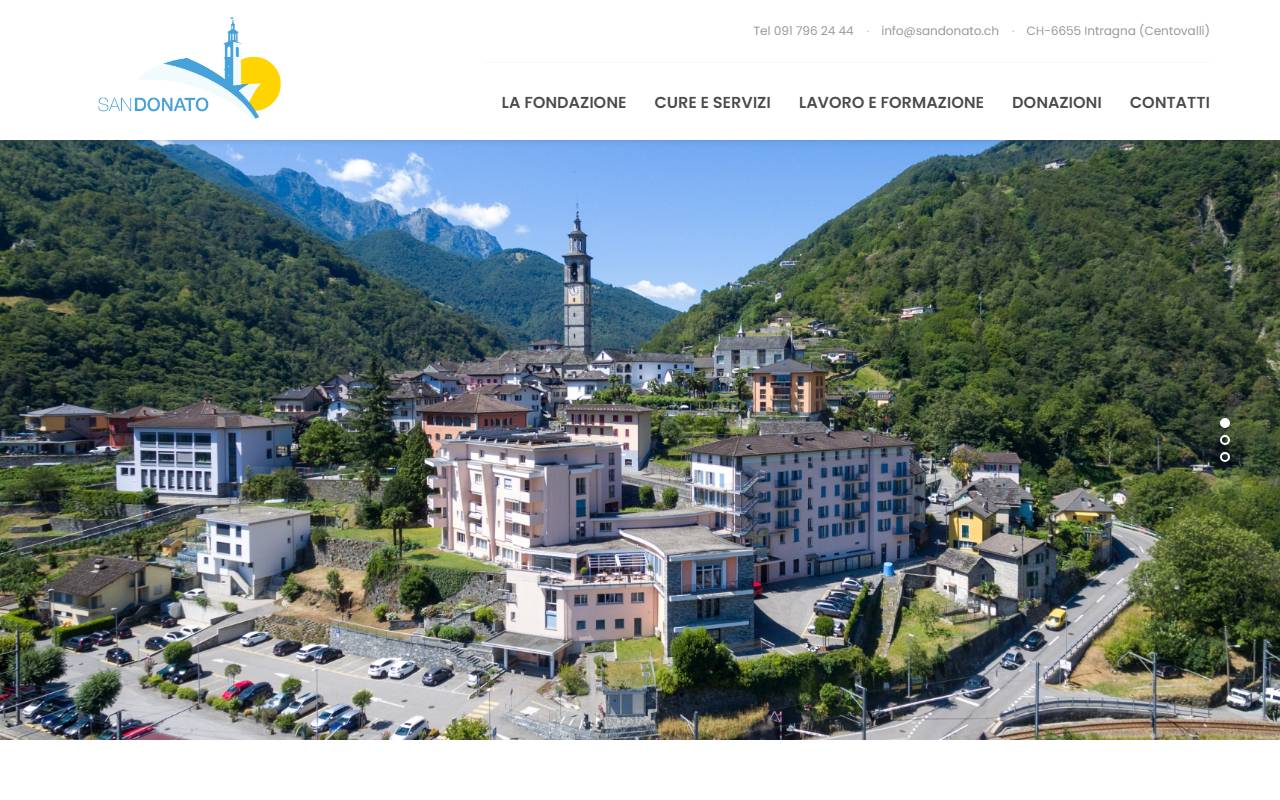 Anteprima del sito: Fondazione Casa Anziani Regionale San Donato