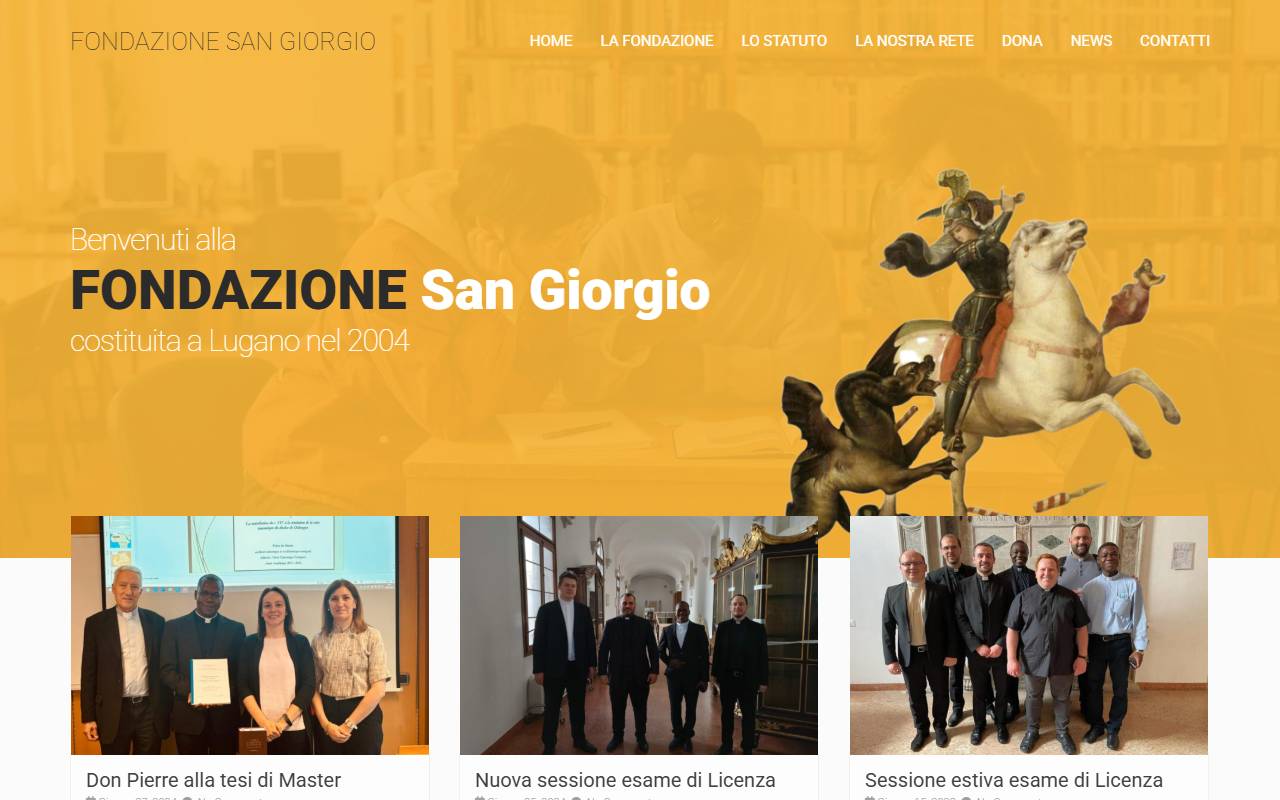 Anteprima del sito: Fondazione San Giorgio