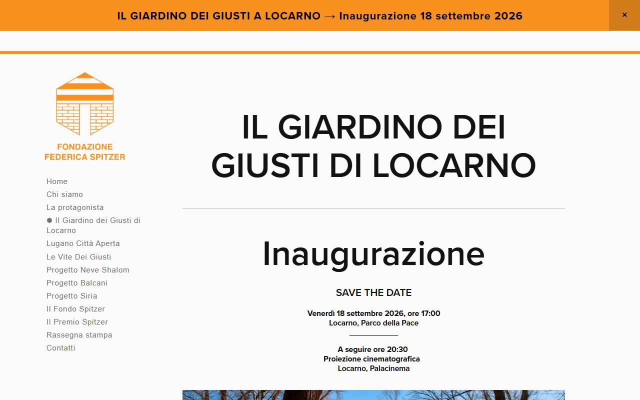 Anteprima del sito: Fondazione Federica Spitzer (FoFS)