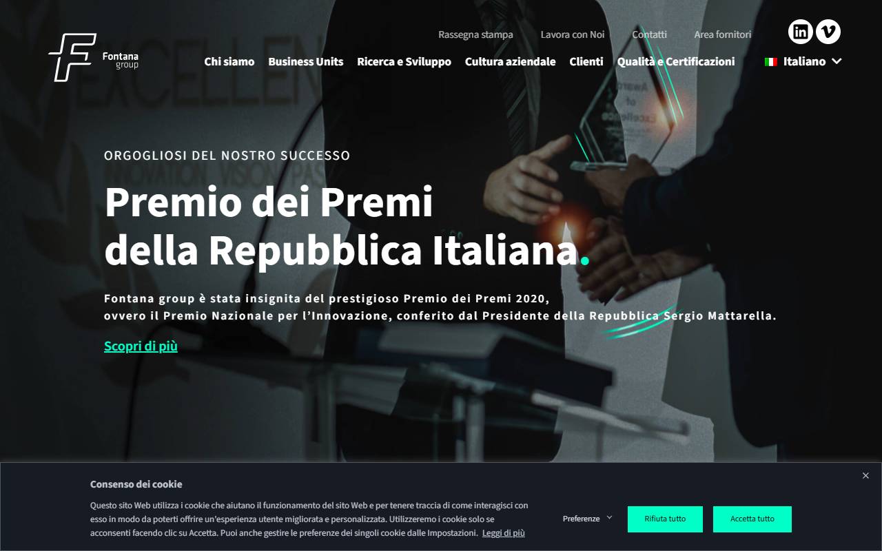 Anteprima del sito: Fontana Group Holding SA