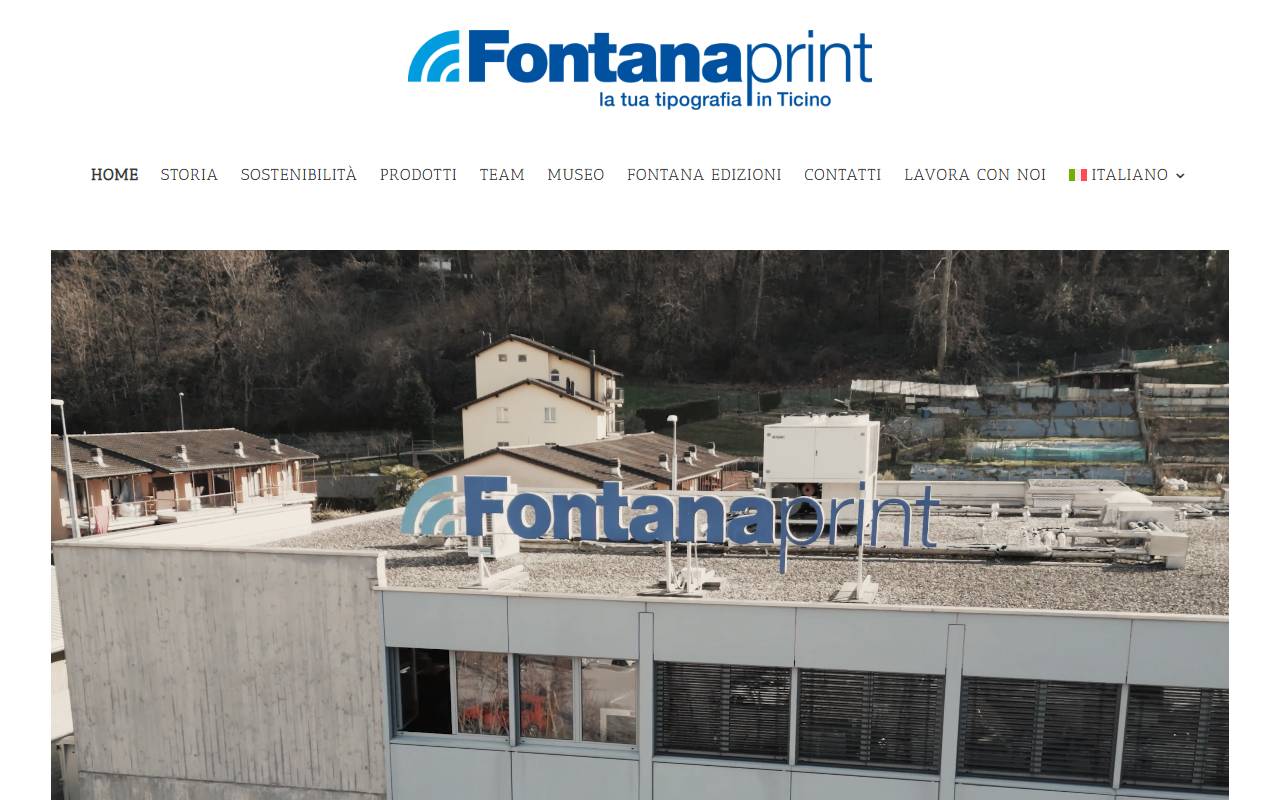 Anteprima del sito: Fontana Print SA