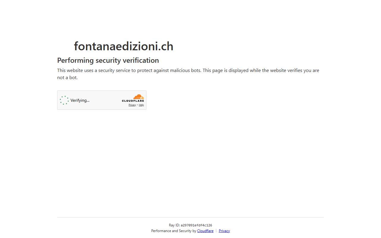 Anteprima del sito: Fontana Edizioni SA