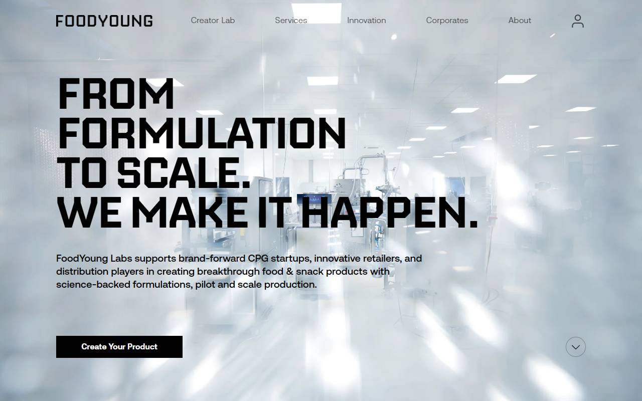 Anteprima del sito: FoodYoung Labs SA
