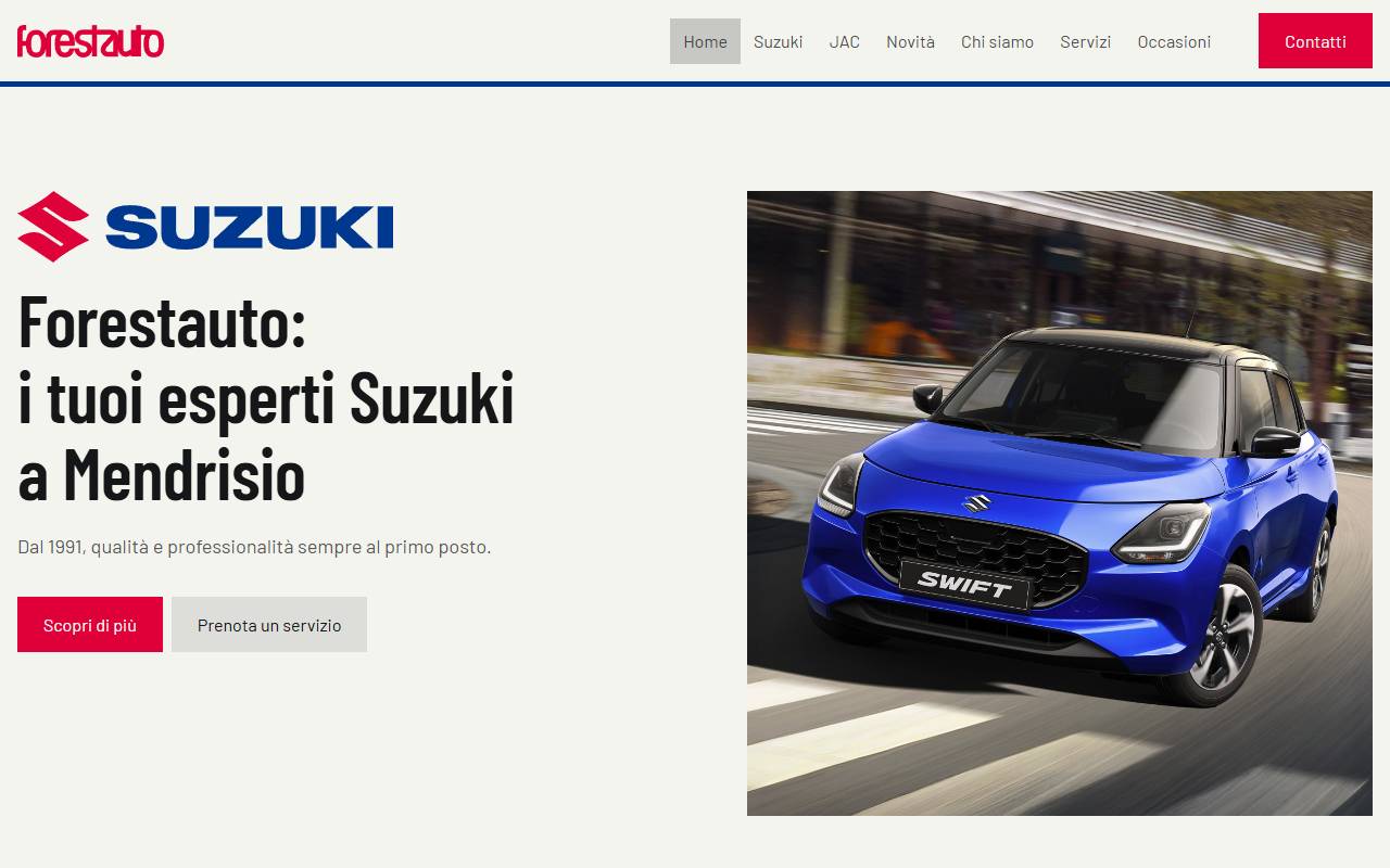 Anteprima del sito: Forestauto SA