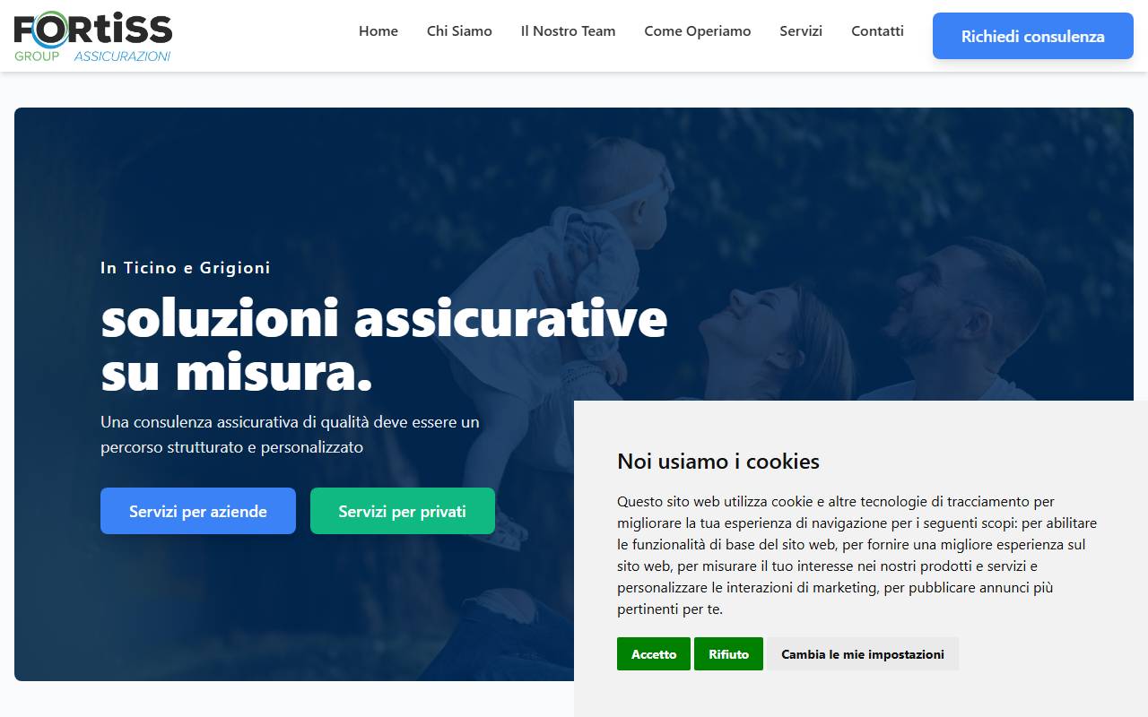 Anteprima del sito: Fortiss Group Assicurazioni Sagl