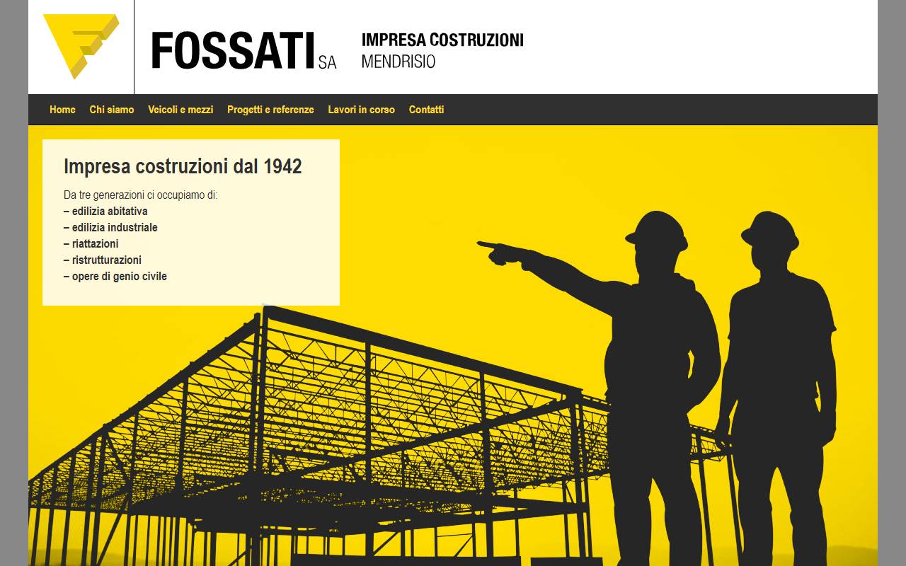 Anteprima del sito: Fossati SA