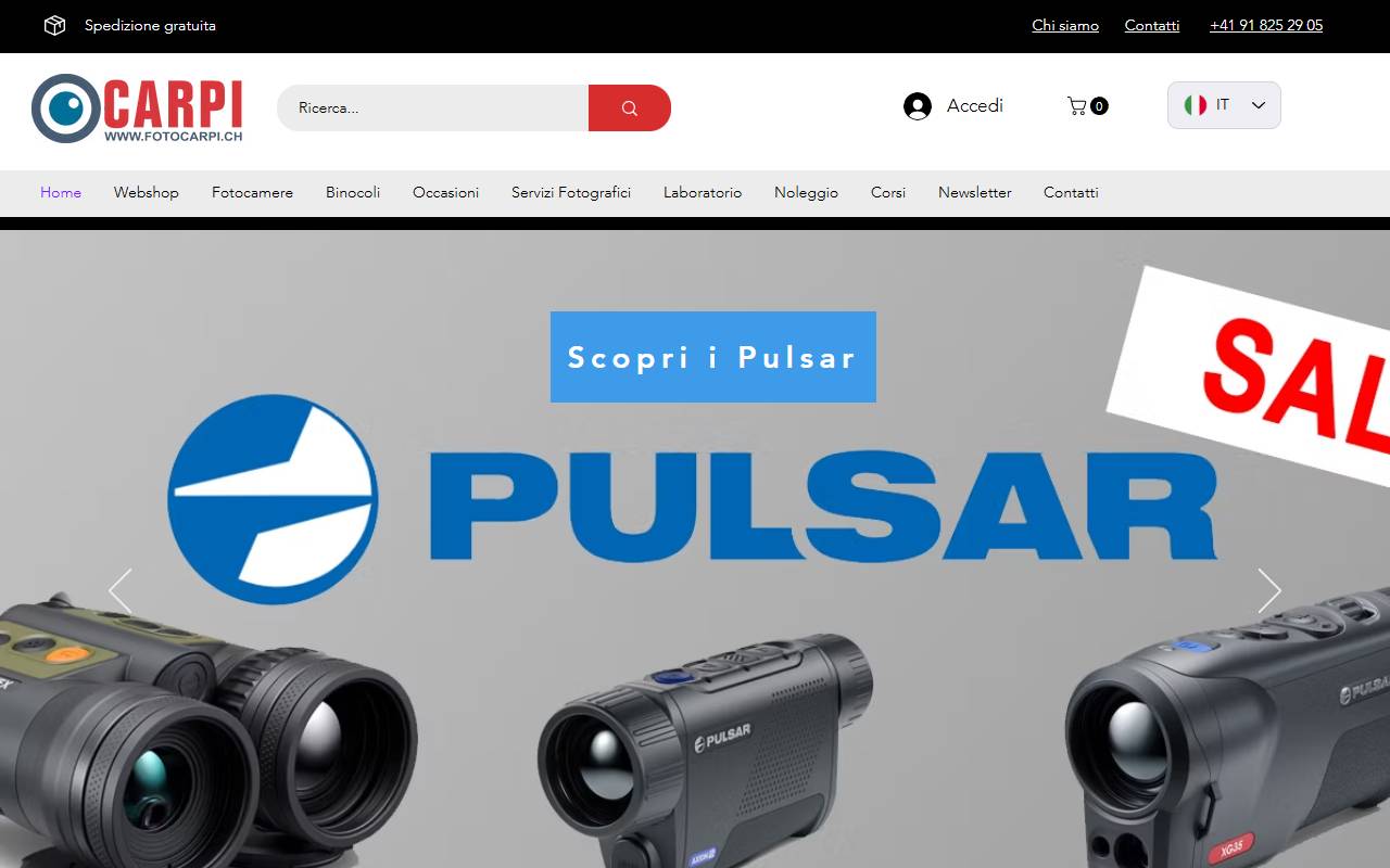Anteprima del sito: Foto Carpi SA