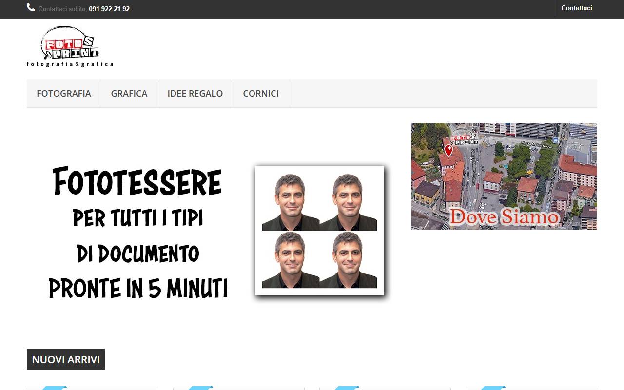 Anteprima del sito: Fotosprint Sagl