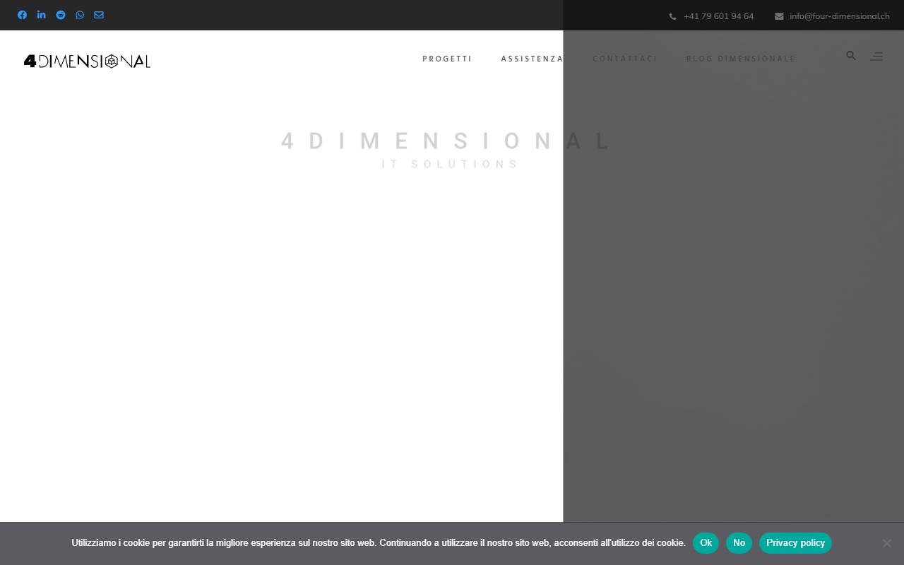 Anteprima del sito: 4Dimensional IT Solutions di Matteo Dupraz