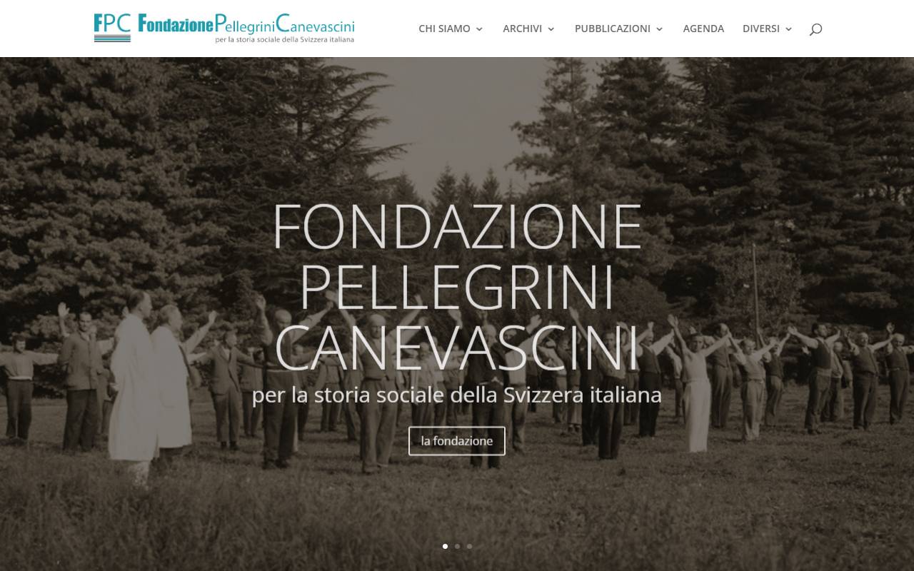 Anteprima del sito: Fondazione Piero e Marco Pellegrini e Guglielmo Canevascini