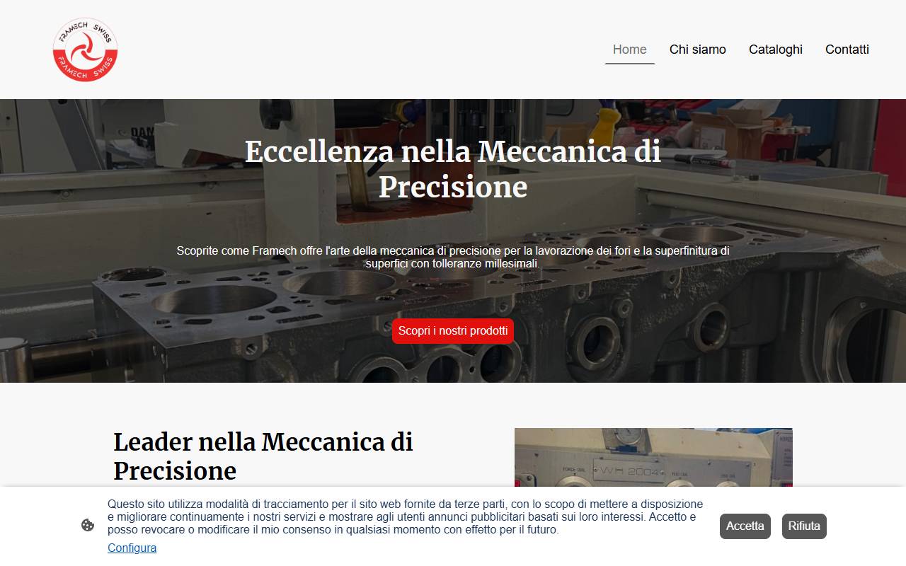 Anteprima del sito: Framech Swiss GmbH