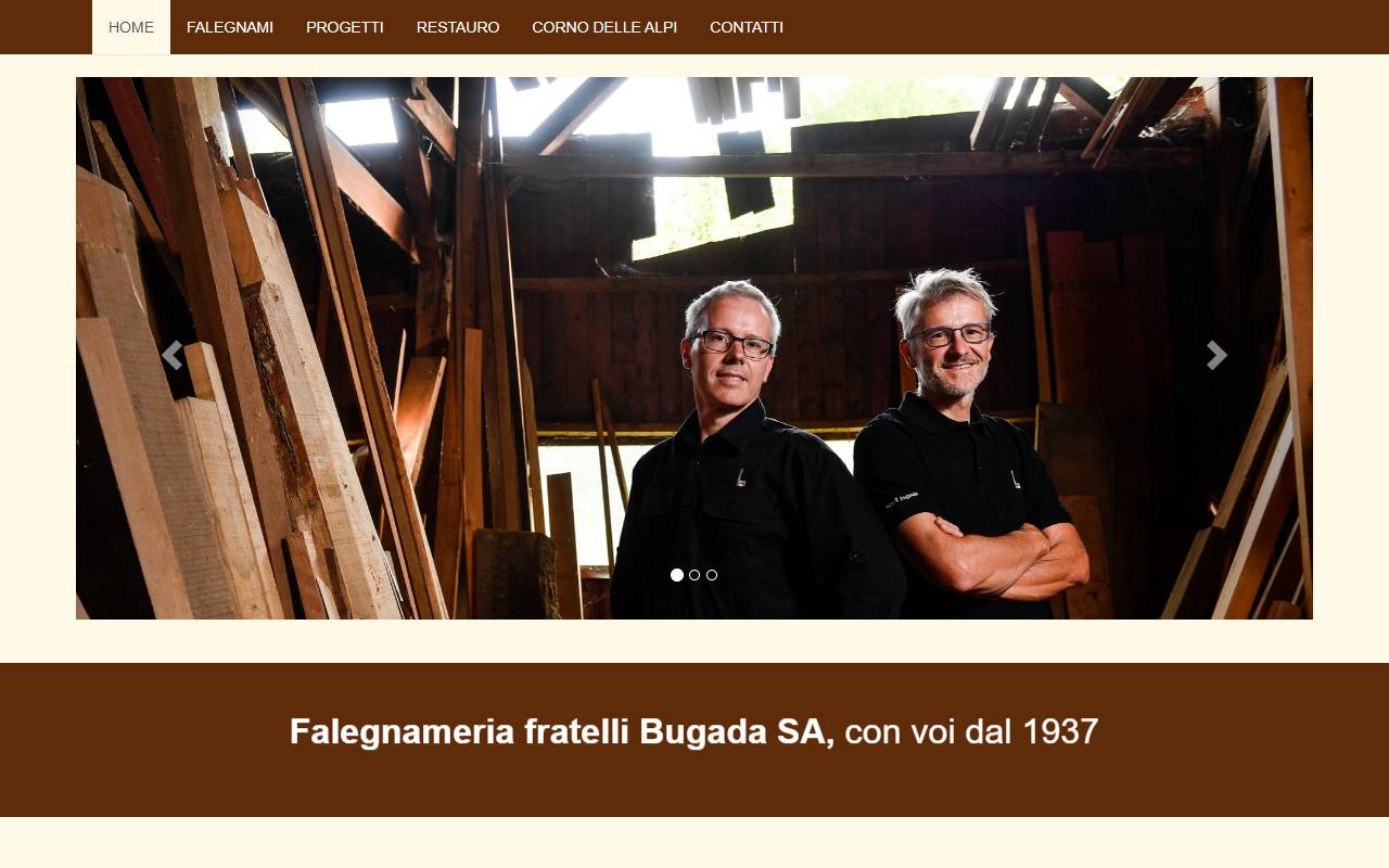 Anteprima del sito: Fratelli Bugada SA