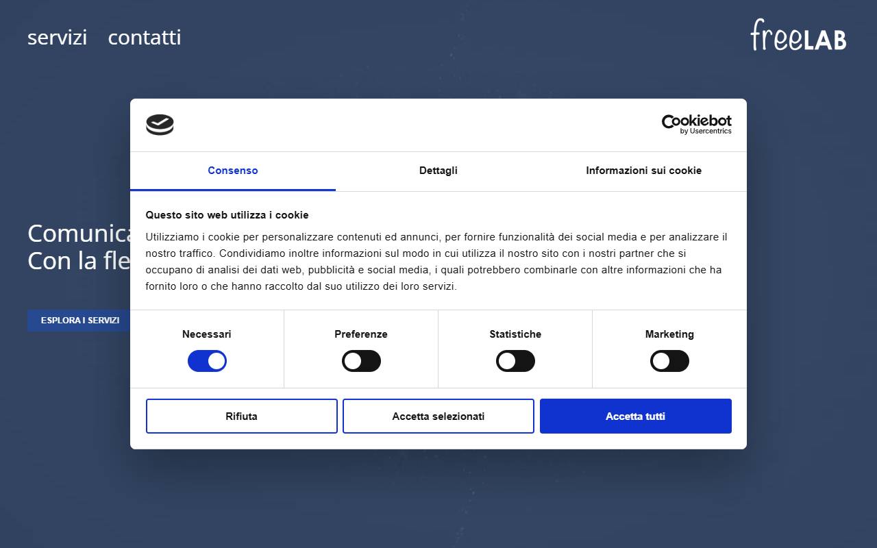 Anteprima del sito: Freelab di Gerardo Bramati